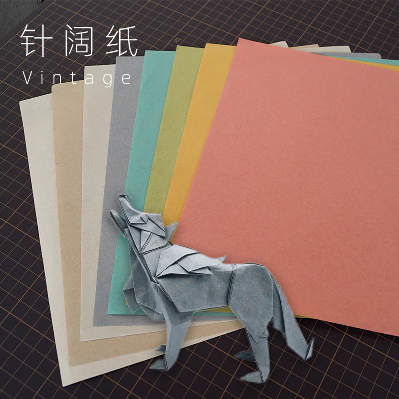 VINTAGE origami papar GRAY BLUE  and other 9 colors - Image 3